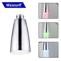 WASOURLF LED pulvérisateur lumière petite tête pulvérisation remplacement cuisine robinet adaptateur aérateur retirer robinet accessoires Chrome 240311