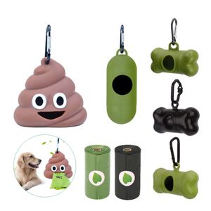 Dispensador de bolsas de basura para transportador de perros, accesorio de suministro para mascotas, color verde y negro, herramientas pequeñas para gatos, soporte para caca