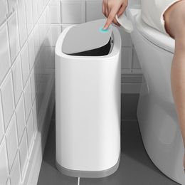 Afvalbakken 10l SMART SENSOR GASSE BIN Keuken Automatische vuilnisbak voor slaapkamer badkamer badkamer badkamer toilet waterdichte vuilnisbak 230330