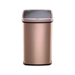 Poubelles Poubelle de 13 à 2 gallons, évier avec déchets compactés en acier inoxydable, couvercle noir, armoire de cuisine et rangement 231128