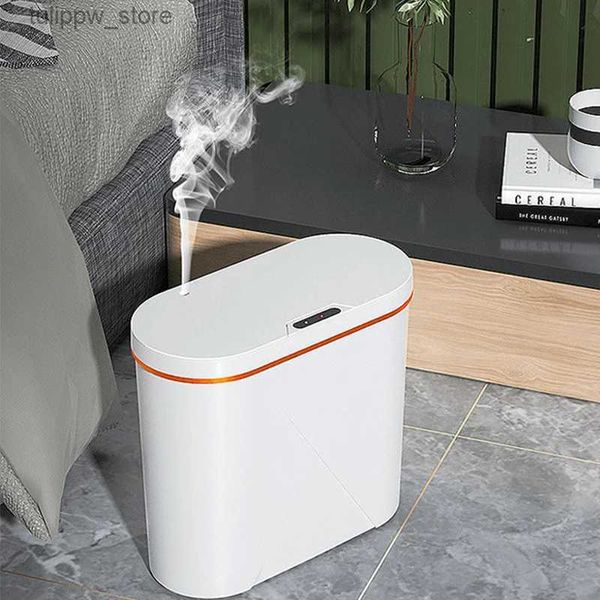 Contenedores de desechos 15l aromaterapia basura smart puede impermeable basura de basura de basura de basura de basura de basura lavabo para accesorios de cocina de baño en el hogar l46