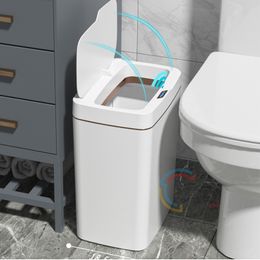 Afvalbakken 18L Intelligent Trash kan automatisch sensoren Dust Collectors Electric Trash Cans Kitchens en badkamers en grote capaciteit afvalblikjes 230412 detecteren