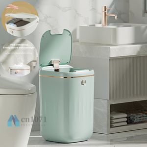 Poubelles 22 20L Poubelle Intelligente Grande Capacité Capteur Automatique Poubelle Électrique Poubelle Étanche pour Cuisine Salle De Bains Chambre Toilette 230505