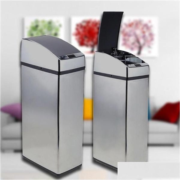 Poubelles 3/4/6L Matic Ir Capteur Intelligent Poubelle Poubelle 3 Couleurs Induction Ménage Poubelle Marchandises Usef 211229 Drop Delivery Ho Dhpid