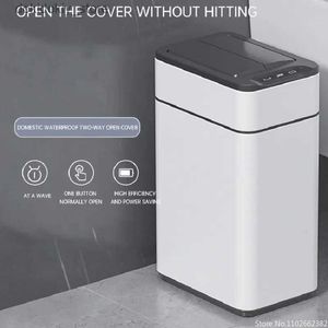 Bacs à déchets 9l Intelligent Smart Couche peut capteur Capacité du Late Capacité avec couvercle pour toilettes de salle de bain