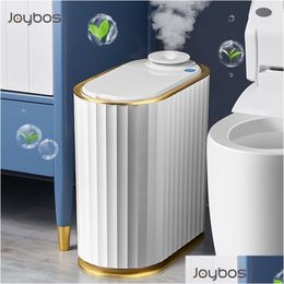Afvalbakken Aromatherapie Smart Trash Can Badkamer toilet Desktopsensor vuilnisbak met luchtverfrisser Auto 211229 Drop Delivery Home Dhlju