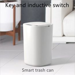 Afvalbakken Intelligente inductie Trash Can Electric Creative Storage Automatisch Opening Trash Can Kitchen Trash Can Badkamer Woonkamer 230330