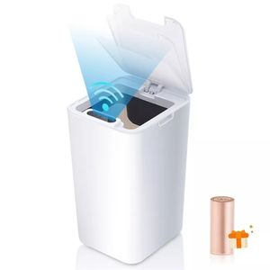 Coucheurs de déchets Couchets intelligents Can Automatic Dustbin Dustbin Smart Electric Bin Home Force For Kitchen Bathroom Garbage 220930