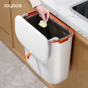 Poubelles Joybos 8L/10L poubelle suspendue pour panier de cuisine avec couvercle petite poubelle murale poubelle sur porte 230719