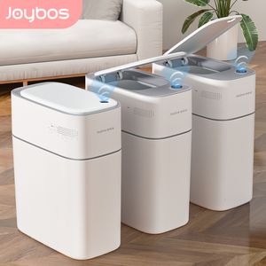 Poubelles JOYBOS Home Smart Sensor Bin Adsorption Automatique Sac Poubelle Cuisine Salle De Bains Chambre Spécial Automatique Induction Poubelle 230221