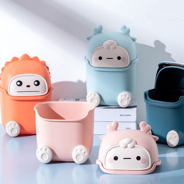 Poubelles Kawaii Mini Poubelle De Bureau Poubelle Bureau À Domicile Ordures Dessin Animé Mignon Poubelle Ménage Chambre D'enfants Décoration 230721