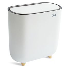 Poubelles de salle de bain étroites pouvant accueillir une poubelle en plastique durable de 12 L avec une corbeille à papier indépendante pour le salon Poubelle de cuisine 230330