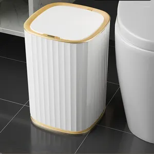 Afvalbakken Noordse slaapkamer vuilnisbak voor recycling Keukenopslag Smart Can Paper Basket Garbage Bag Poubelle Home Decor BI50WB