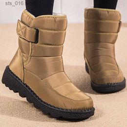 Watarproof Mid-Calf Casual Shoes Women Snow Platform For Heels Botas Mujer 2022 New Winter Boots Female T230824 618