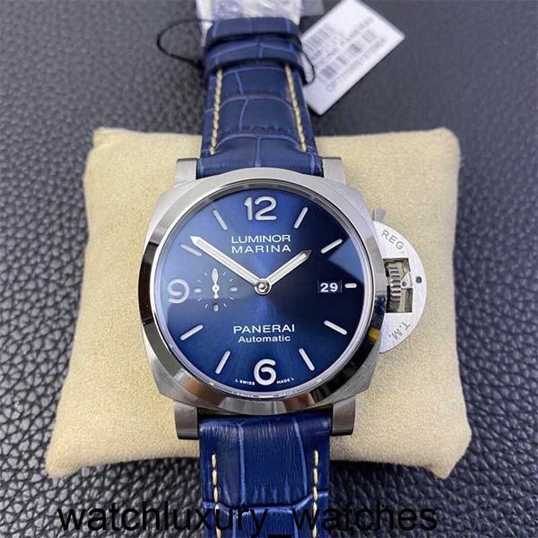 Montre 2024 Panerais Montres de créateurs pour hommes Usine de luxe Saphir Miroir Suisse Mouvement automatique Taille 44 mm Bracelet en cuir de vache Montre-bracelet d'affaires Montre-bracelet Kazh