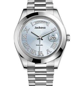 Montre 904l haute qualité diamant hommes Reloj De 2836 mouvement Es semaine calendrier Double temps automatique Montre Luxezev5