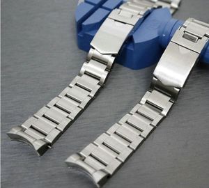 Horloge accessoires Armband voor riem Solid roestvrijstalen band High-end quaility chain zilver 22mm bands