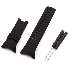 Accessoires de montée pour Suunto Core Watches Men 100% Tous les bracelets standard Black Belt Tape Strap 2600