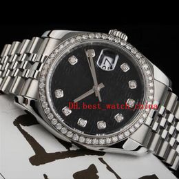 Bekijk Asia 2813 Sport 116244 Heren Watch 31mm 36 mm ring met Diamond Automatic Mechanical Watche's Black Memorial Print 207E