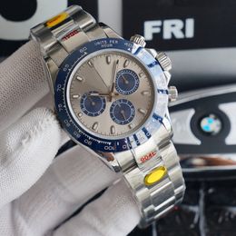 Bekijk automatische mechanische horloges voor mannen 40 mm zilveren riem roestvrijstalen armband polsband zakelijke polshorloge montre de luxe