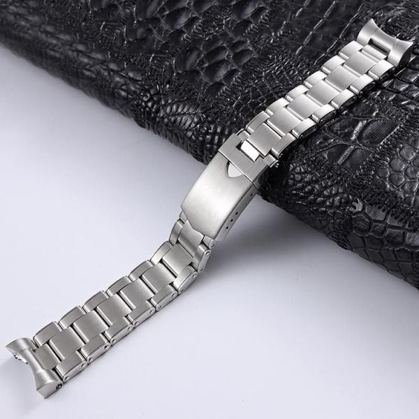 Bracelet de montre pour série 316L, solide, en acier inoxydable, mâle, 22mm, accessoires étanches, rivets, bande de dessin, 256g