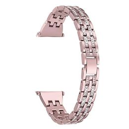 Watch Band voor Apple 38mm 40mm 42mm 44mm kleine taille metalen riem roestvrij staal waterdichte bands 5 Rijen Diamond kettingbanden Hoge kwaliteit serie 1 2 3 4 5 6