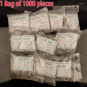 Bekijk banden 1000 stcs/pack 10-24 mm roestvrijstalen band bandband veerbalk pins remover zilveren horloges accessoires