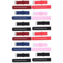 Watch Bands 12 PCS 22 mm Silicone Watchband Band Band Strap Remplacement compatible pour HELE22