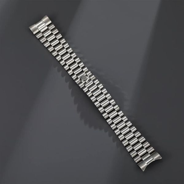 Bracelets de montre 13mm 17mm 20mm 21mm solide en acier inoxydable jubilé extrémité incurvée bracelet adapté pour 221a