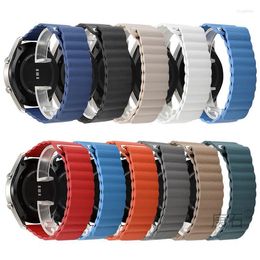 Assista Bandas 18 mm de laca de couro de 20 mm Strap para Withings Activite Steel HR