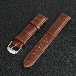 Cinturini per orologi Cinturino resistente da 18 mm Cinturini in vera pelle Donna Uomo Accessori per abiti Cinturini per orologi di alta qualità in colori marroni