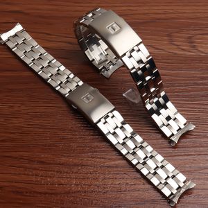 Horlogebanden 19mm 20MM massief roestvrij staal 1853 horlogeband voor Quartz horloges TSPORT PRC200 T17 T461 T014430 T014410 Horlogeband Man 230803