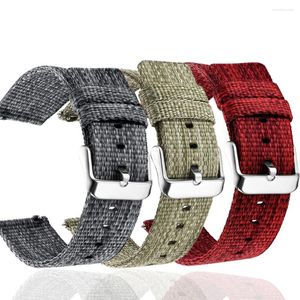 Horlogebanden 20 22mm Nylon Canvas Armband Voor Ticwatch E2 S2 E3 GTH 2 Pro 3 GTX 4G E Band Pro3 Ultra GPS Band