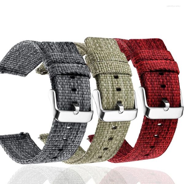 Bandas de reloj 20 22 mm Pulsera de lona de nailon para Ticwatch E2 S2 E3 GTH 2 Pro 3 GTX 4G E Correa Pro3 Ultra GPS Band