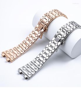 Bracelets de montre 2023 Bracelet de montre en acier inoxydable de haute qualité 28mm pour 15703 15710 15706 42mmclock Dial Strap Mens Montres-bracelets Bande