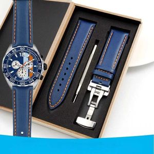 Bekijkbanden 20 mm 21 mm 22m F1 Citizen duikgordel sport canvas stoffen heren nylon lederen blauw oranje polsband q240514