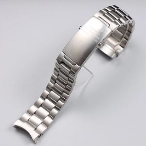 Bracelets de montre 20mm 22mm qualité 316L argent bracelets de montre en acier inoxydable bracelet ceinture 231109