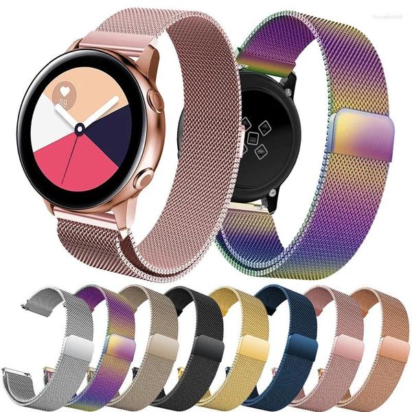 Bandas de reloj Correa de 20 mm 22 mm para Samsung Galaxy 4 / classic / 5 / 46mm / 42 / Active 2 Gear S3 Frontier Pulsera magnética Huawei GT / 2/3 / Pro Band