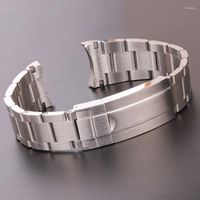 Bandes de montre 20 mm 316l Bandoues en acier inoxydable Bracelet Bracelet en métal brossé Lien de remplacement de remplacement de remplacement STRAPLE STRAP