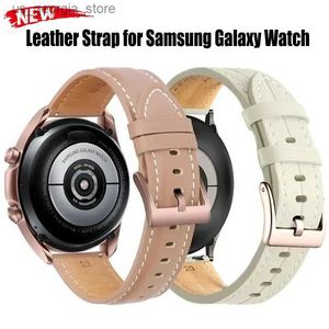 Bracelets de montre Bracelet en cuir de 20 mm pour Samsung Galaxy 6 5 4 44 mm 40 mm Active 2 Gear S3 22 mm Bracelet pour Huawei GT4 Bande de remplacement Y240321