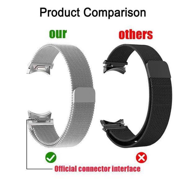 Bracelets de montre Bracelet de 20 mm adapté pour Samsung Galaxy Watch 6/5/4/Classic 47 mm 43 mm 40 mm 44 mm Milan Ring Bracelet Correa Galaxy Watch 5 Pro 45 mm 240323
