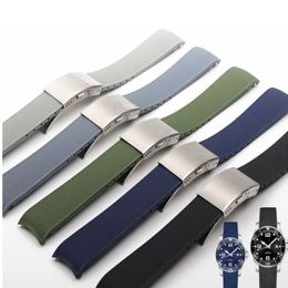 Horlogebanden 21 mm rubberen siliconen band Waterdichte band voor band Conquest HydroConquest L3 Zwart Accessoires 230426