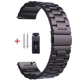 Bracelets de montre 22mm 20mm bracelet en métal Galaxy Watch 46mm3Gear S3Huawei Watch GT 23 Pro bracelet en acier inoxydable pour Amazfit GTR 231109