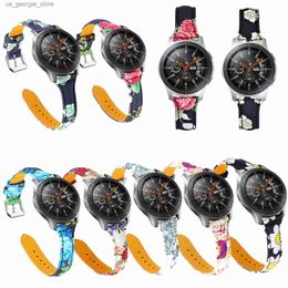 Horlogebanden 22mm lederen band voor Samsung Galaxy 46mm Gear S3 band voor Amazfit 2S Huami Amazfit tempo 2S band polsband Y240321