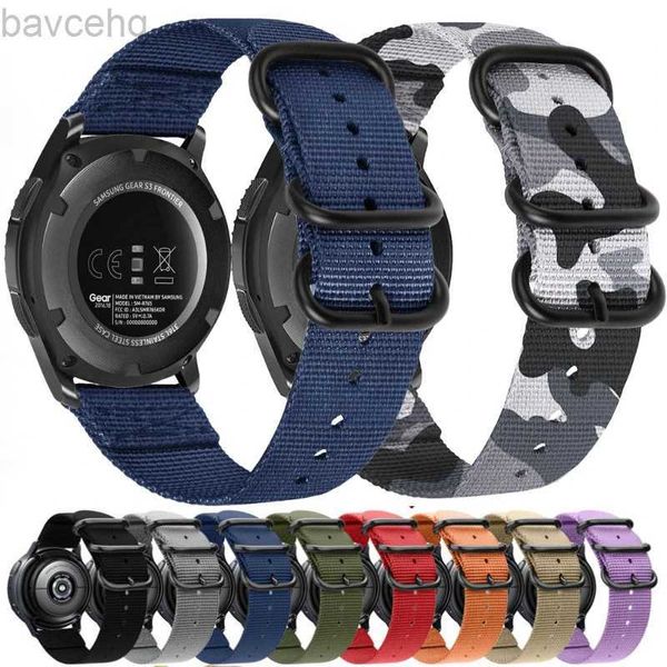 Bracelets de montre Bracelet en nylon de 22 mm adapté pour Huawei Watch 3 GT3-2 Pro Samsung Galaxy Watch 3/Gear S3 Sports Loop bracelet avec bracelet Amazfit GTR4/Stratos 24323