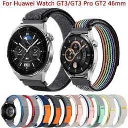 Bracelets de montre 22mm bracelet de remplacement en Nylon pour Huawei 4 Pro/GT 3 SE GT2 46mm Smartwatch GT3 Pro bracelet bracelet de montre ceinture