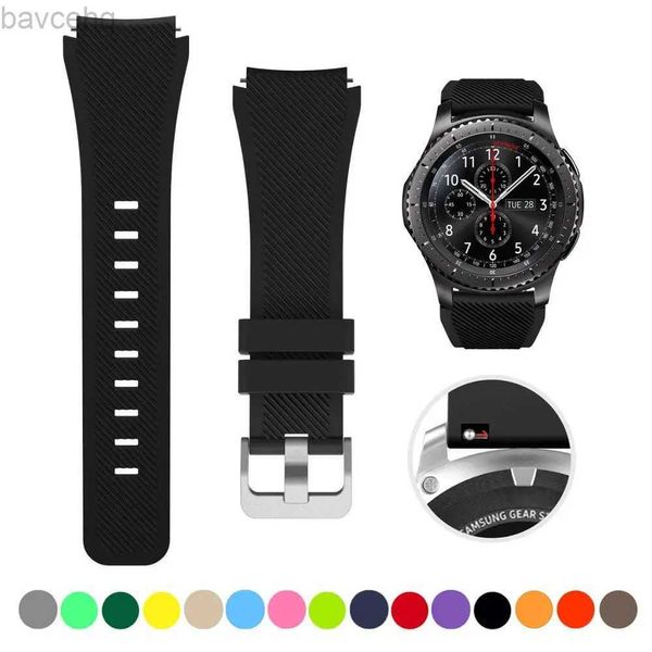 Correas de reloj Correa de silicona de 22 mm adecuada para Samsung Galaxy Watch 3 45 mm/Huawei Watch GT2 46 mm/Ear S3 Correa de reloj pulsera adecuada para Amazfit GTR 47 mm 24323