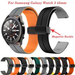 Bandes de montre Remplacement de bracelet en silicone de 22 mm pour Samsung Galaxy 46 mm / 3 45 mm Gear S3 Classic / Frontier Smartwatch Bracelet de ceinture