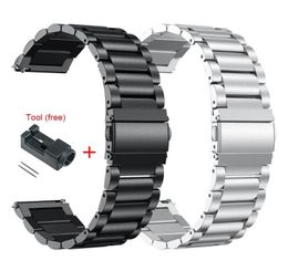 Bekijkbanden 22 mm -riem voor TicWatch Pro 2021Pro 3GTXS2E2 Band Watchband Metal Stainless Steel Vervang Bracelet Polsband3194372