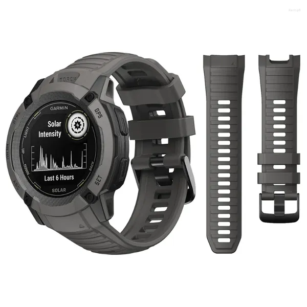 Bracelets de montre 26 Mm pour Garmin Instinct 2X édition solaire-tactique bracelet en Silicone bracelet de montre accessoires de remplacement